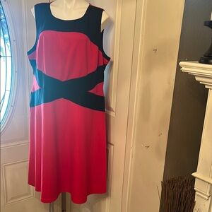 Stylish Red and Black Dress